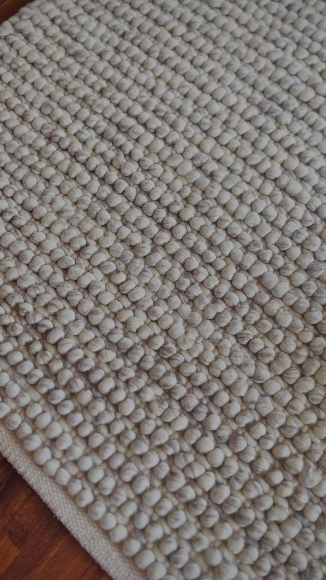 Neutral color rug for living room